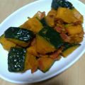 ナーちゃん's cooksnap of when they made ＊かぼちゃとベーコンのバター醤油炒め＊.