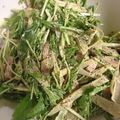 夕飯は６時です's cooksnap of when they made ごぼうと水菜のおかずサラダ.