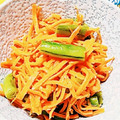 Mocci。's cooksnap of when they made にんじんといんげんの炒め物.