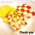 ✩RoHa✩'s cooksnap of when they made リンゴの飾り切り.