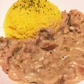 クックLH7A86☆'s cooksnap of when they made ヨーグルトで♪気軽にヘルシーストロガノフ.