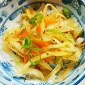 ピン9ノン's cooksnap of when they made 青パパイヤの炒めもの.