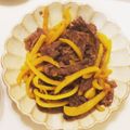 よしみ☆★'s cooksnap of when they made 牛肉とパプリカの炒め物.