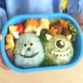 ふじもん１'s cooksnap of when they made キャラ弁 サリー＆マイク モンスター.