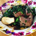 かわゆう1211's cooksnap of when they made 春菊とレバーの生姜炒め☆.