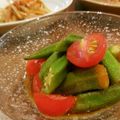のりてぃｓｘ's cooksnap of when they made オクラとプチトマトのサラダ柚子胡椒で♪.