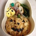 popet's cooksnap of when they made ★ハロウィン★オムライスキャラ弁★.