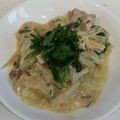 misato6132's cooksnap of when they made 鶏肉の青じそ入りクリーム煮♪.