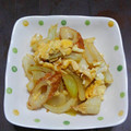 SoraｰRyu's cooksnap of when they made ちくわと玉ねぎの玉子とじ.