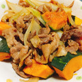 くうもん's cooksnap of when they made かぼちゃと新玉ねぎと豚肉の味噌炒め.