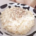 蒼月黎's cooksnap of when they made 簡単一人ランチに！チーズリゾット♡.