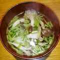 ボブナナ's cooksnap of when they made ランチに！ひらたけ手まり麩のすまし汁.