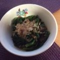 ﾌﾞﾚﾝﾀﾞ's cooksnap of when they made 時短！レンジdeほうれん草お浸しあと一品.