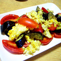 ゆうジュニア's cooksnap of when they made 簡単♪うまうま♡トマトとなすと卵炒め.