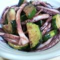 ケロのん's cooksnap of when they made ✿ズッキーニとイカのわさび醤油炒め.