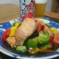 ダイナマイト漆黒's cooksnap of when they made 母の味！紅鮭と彩り野菜の南蛮漬け.