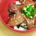 シナモシナモ's cooksnap of when they made 簡単♡マグロの漬けでお茶漬け風どんぶり.