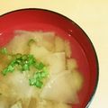 シナモシナモ's cooksnap of when they made 茄子と大根のお味噌汁.
