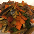 えびちゃん♪♪'s cooksnap of when they made 夏野菜と牛肉の柔らかオイスターソース炒め.