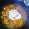 モコ119's cooksnap of when they made 簡単♪キムチチゲ鍋うどん！!.