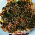 Jyohana's cooksnap of when they made 簡単！長芋とキャベツのお好み焼きTKG.