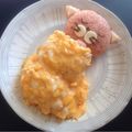 まる金魚's cooksnap of when they made おやすみ猫ちゃんのオムライス.