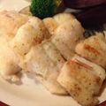 jucajucca's cooksnap of when they made ヒラメのガリバタ醤油レモンのムニエル.