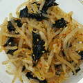 0508haru's cooksnap of when they made もやしと海苔の辛旨ナムル.