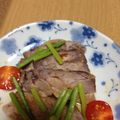りおはるきちママ's cooksnap of when they made レンジ蒸しポークの中華風トマトだれ.