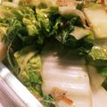 chibikom's cooksnap of when they made 白菜とカリカリじゃこベーコンのっけサラダ.