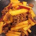 rin0418r24's cooksnap of when they made ジャガ芋とひき肉のケチャップ炒め.