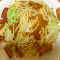 浩次ｗ's cooksnap of when they made からすみとキャベツの簡単パスタ.