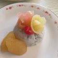 りすっこどうぶつ's cooksnap of when they made 花束ヨーグルトアート☆ヨーグルトムース☆.