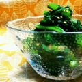 yangpa's cooksnap of when they made 和みの味☆わさび菜の昆布茶おひたし.