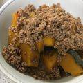 タイチワゾースキー's cooksnap of when they made ♪絶品♪カボチャと挽き肉の煮物.