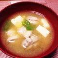 ビーちゃんマム's cooksnap of when they made 旬★ぷりっぷり★美味【鮭の白子の味噌汁】.