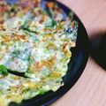 Sac’HiNa's cooksnap of when they made 簡単☆混ぜて焼くだけ豆腐海鮮チーズチヂミ.
