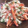 verno's cooksnap of when they made オクラとひじきの白和え.