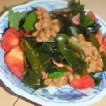 きらり流れ星's cooksnap of when they made もずくとワカメと納豆のサラダ.