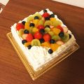 ディンクン's cooksnap of when they made フルーツたっぷりバースデーケーキ.