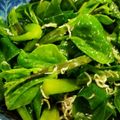 北斗7's cooksnap of when they made ツルムラサキのお浸し.