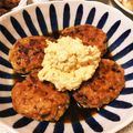 やえゆか's cooksnap of when they made ヤゲン軟骨入り鶏つくね卵黄のせ自家製ダレ.