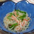 tokotann's cooksnap of when they made 簡単☆春雨とカニかま・大葉の辛子あえ♪.
