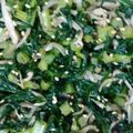 よっちゃんもち★'s cooksnap of when they made 大根の葉のちりめんじゃこ炒め.
