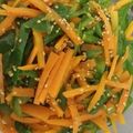 みんみんゆ's cooksnap of when they made いつもの常備菜　ピーマンと人参のナムル.
