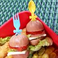 ３匹の大ぶたママ's cooksnap of when they made 時短キャラ弁おかず☆プチハンバーガー♪.