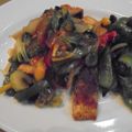 わぞう's cooksnap of when they made 塩鯖の柚子胡椒で野菜キノコあんかけ.