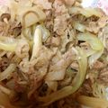 まつ☆ちえ's cooksnap of when they made ◆豚肉のすき煮風◆調味料二つ！.