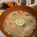 もりあん農園's cooksnap of when they made 大根と大根の葉のおろし味噌汁.