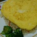 HTYK's cooksnap of when they made 冷凍エビピラフでオムライス（写真付き）.